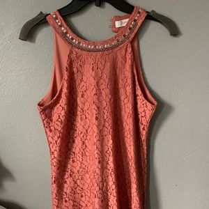 Pink Lace Dress Size Small